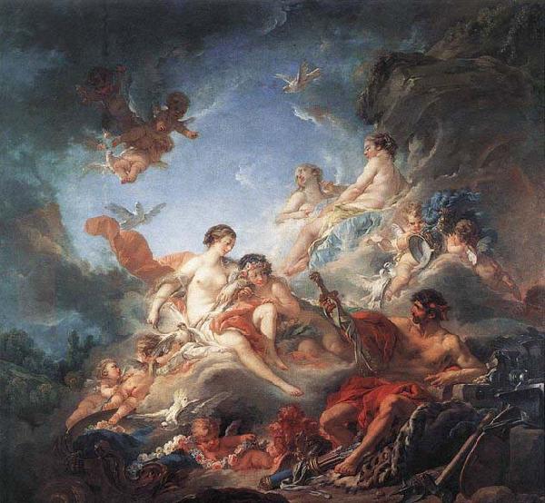 unknow artist Vulcan Presenting Venus with Arms for Aeneas Germany oil painting art